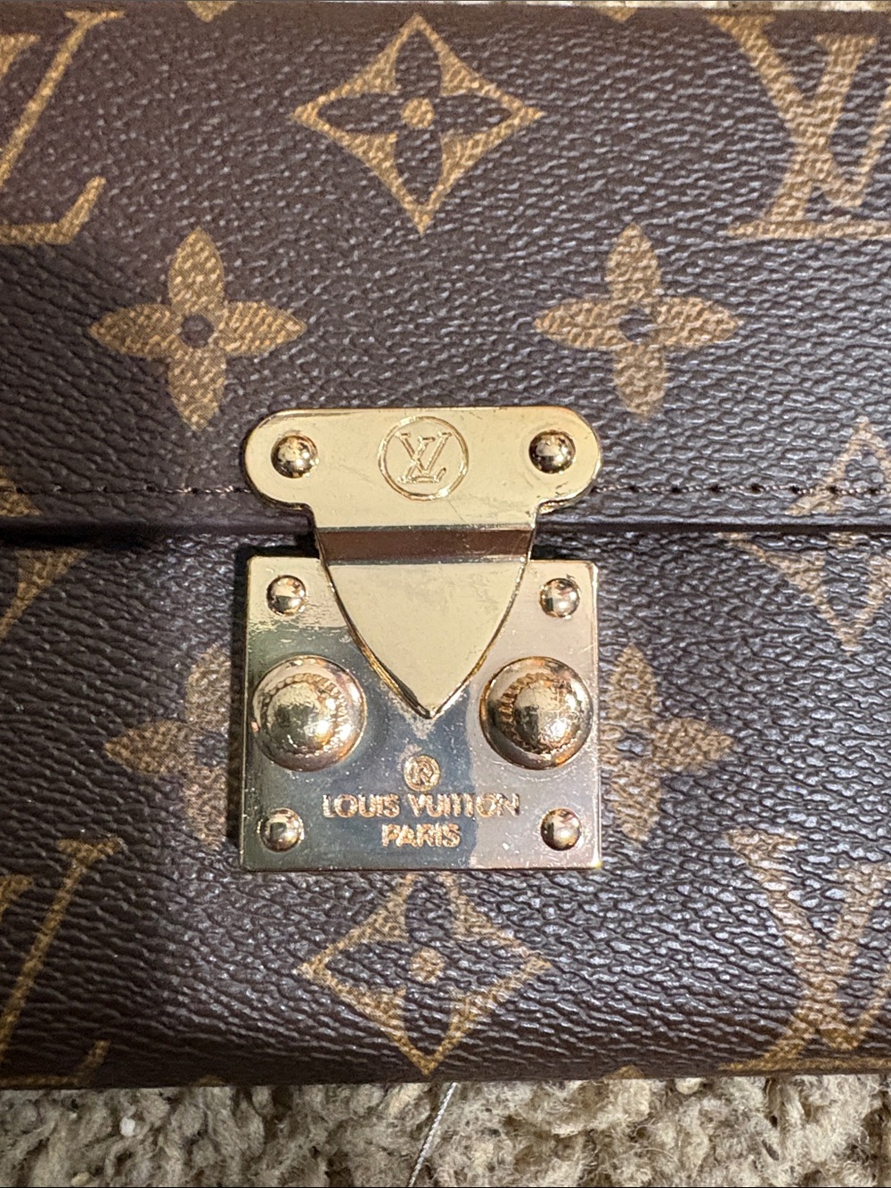 Louis Vuitton Monogram Canvas Small Wallet in Brown and Gold - Picture 6 of 7